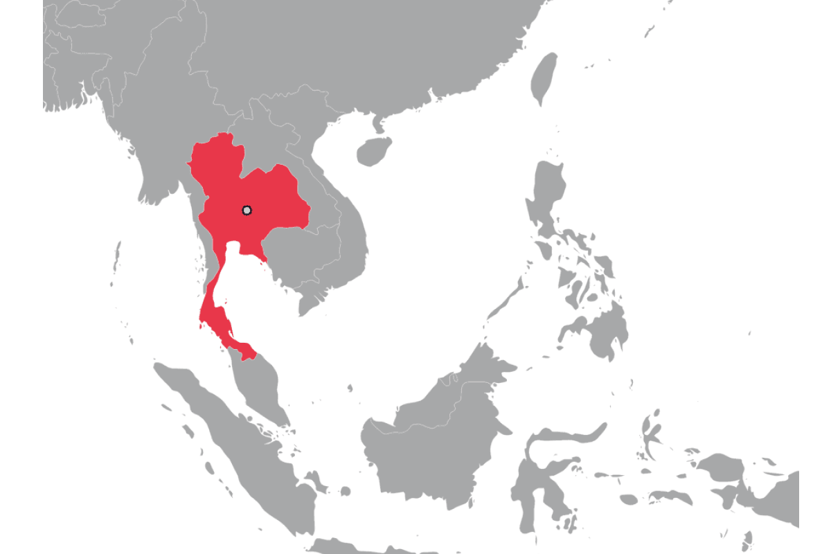 map of thailand and malaysia