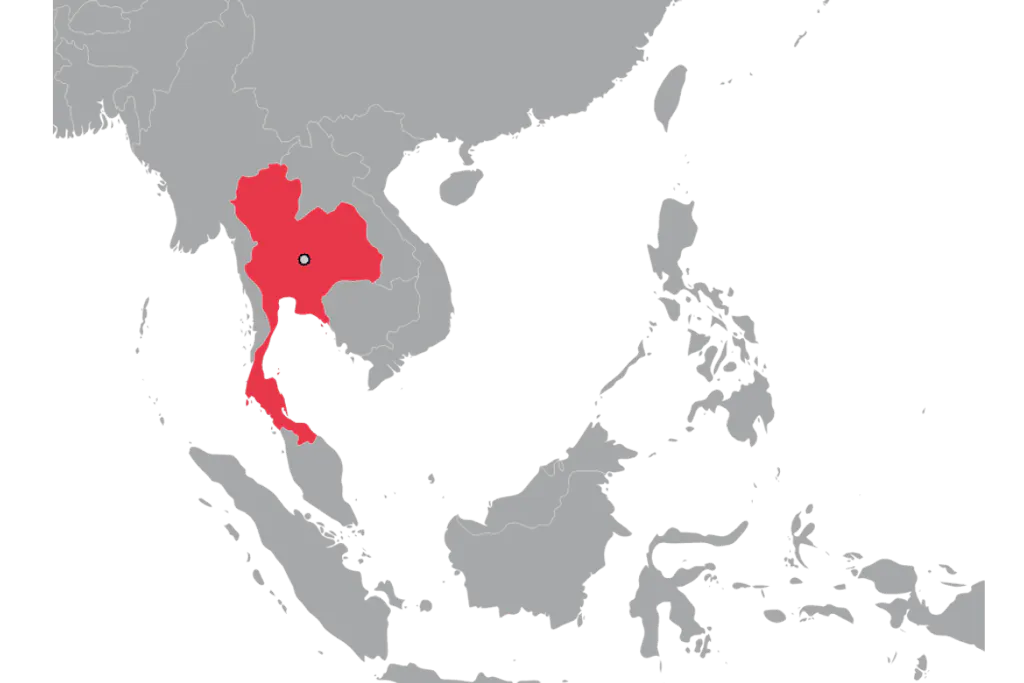 map of thailand and malaysia